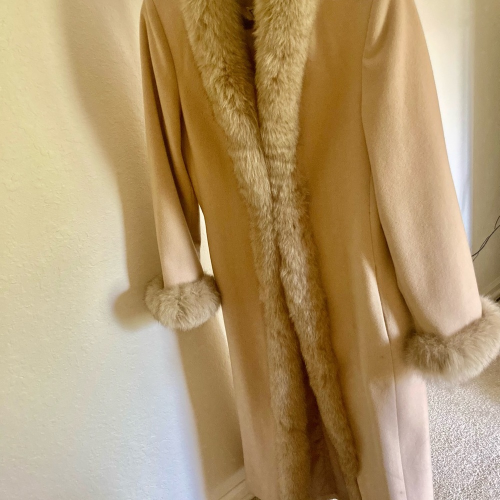 Marvin Richards Winter Fox Fur Trim Coat - Picture 1 of 9